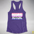 Assume Nothing Genderfluid Pride Flag Racerback Tank - Purple