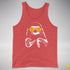 Pride Sloth Intersex Flag Sunglasses Premium Tank Top - Red Triblend