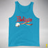 Believe Pansexual Pride Jingle Bell Premium Tank Top - Neon Blue