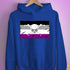 Asexual Pride Pirate Flag Hoodie - Royal Blue