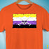 Nonbinary Pride Pirate Flag Premium Unisex T-Shirt - Orange