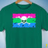 Polysexual Pride Pirate Flag Premium Unisex T-Shirt - Kelly Green