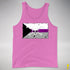 Demisexual Pride Pirate Flag Premium Tank Top - Neon Pink