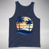 Transgender Pride Hammock Summer Beach Sunset Premium Tank Top - Navy