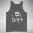 Pride Sloth Demisexual Pride Flag Sunglasses Premium Tank Top - Deep Heather