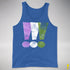 Genderqueer Pride Exclamation Points Premium Tank Top - Royal Blue Triblend