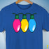 Pansexual Pride Christmas Lights Premium Unisex T-Shirt - Royal Blue