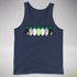 Agender Pride Christmas Lights Premium Tank Top - Navy