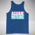 Assume Nothing Polysexual Pride Flag Premium Tank Top - Royal Blue