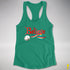 Believe Pansexual Pride Jingle Bell Racerback Tank - Kelly Green