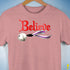 Believe Demisexual Pride Jingle Bell Premium Unisex T-Shirt - Mauve Heather