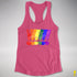 LGBTQ Pride Exclamation Points Racerback Tank - Hot Pink