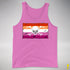 Lesbian Pride Pirate Flag Premium Tank Top - Neon Pink