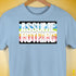 Assume Nothing Queer Pride Flag Premium Unisex T-Shirt - Baby Blue