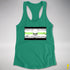 Agender Pride Pirate Flag Racerback Tank - Kelly Green