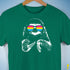 Pride Sloth Pansexual Flag Sunglasses Premium Unisex T-Shirt - Kelly Green