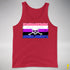 Genderfluid Pride Pirate Flag Premium Tank Top - Red