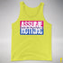 Assume Nothing Bisexual Pride Flag Premium Tank Top - Neon Yellow