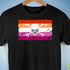 Lesbian Pride Pirate Flag Premium Unisex T-Shirt - Black