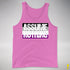 Assume Nothing Asexual Pride Flag Premium Tank Top - Neon Pink