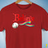 Believe Pansexual Pride Jingle Bell Premium Unisex T-Shirt - Red