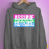 Assume Nothing Polysexual Pride Flag Hoodie - Grey Heather