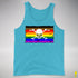 Philly LGBTQ Pride Pirate Flag Premium Tank Top - Aqua Triblend