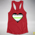 Agender Pride 8-Bit Pixel Heart Racerback Tank - Red