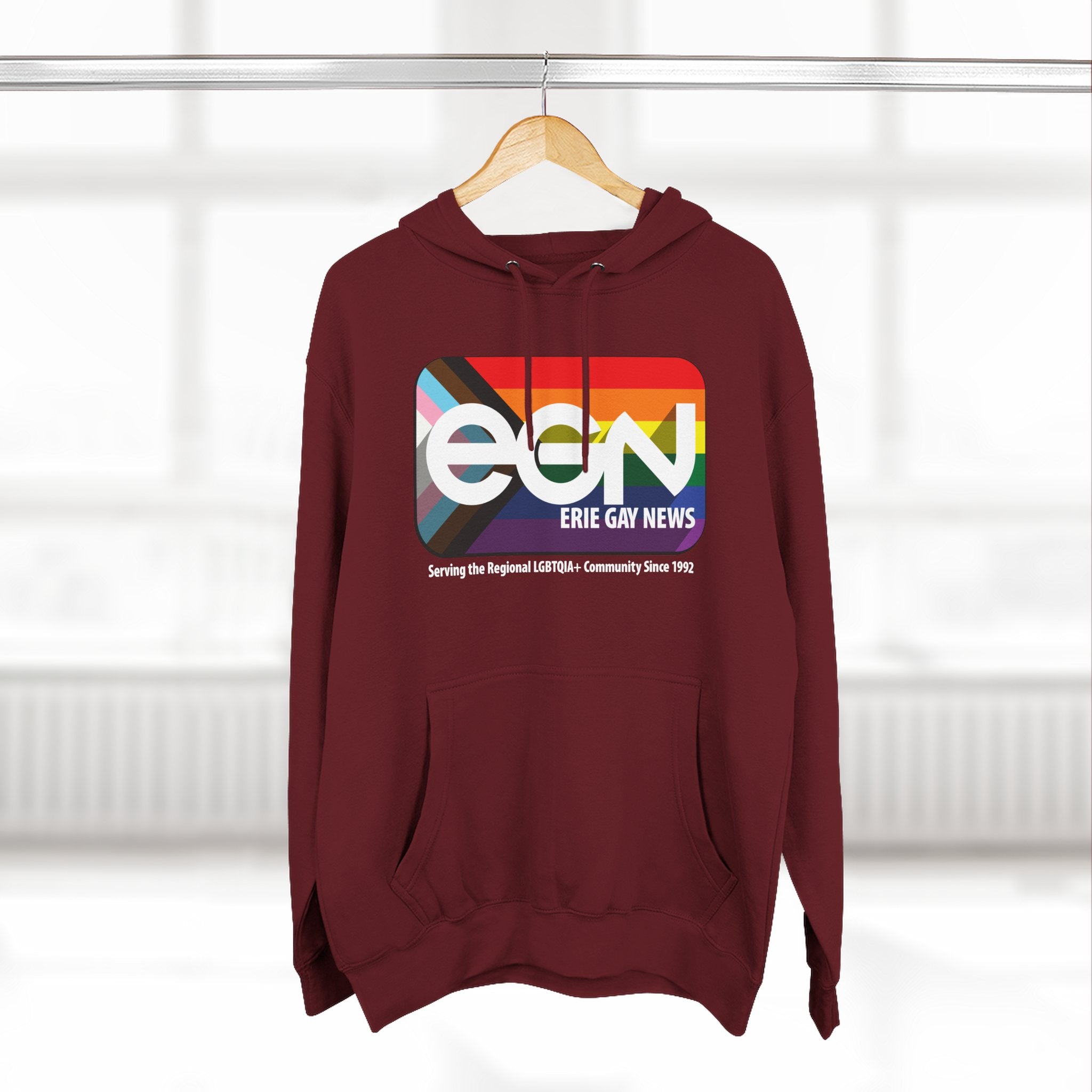 Erie Gay News Logo Hoodie