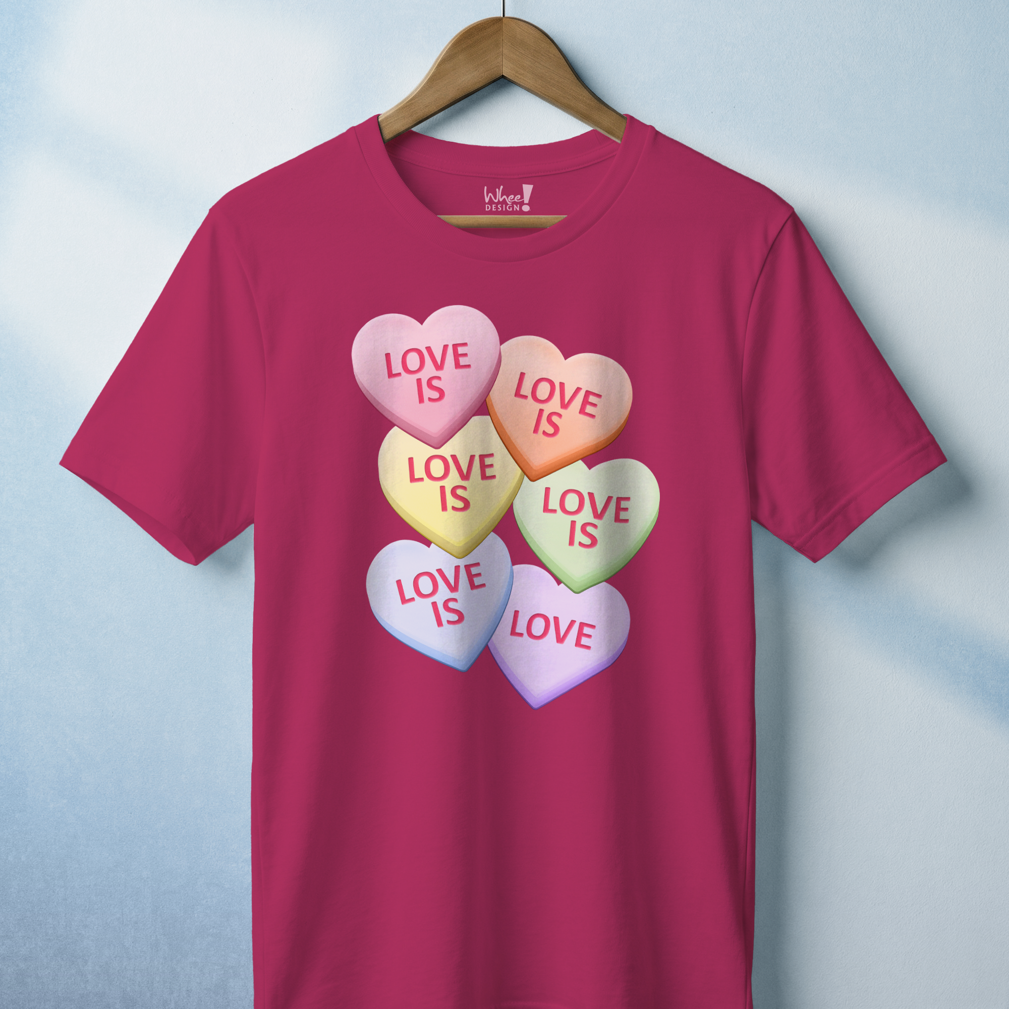 Candy Heart Love is Love Premium T-Shirt