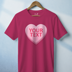 Personalized Candy Heart Premium T-Shirt
