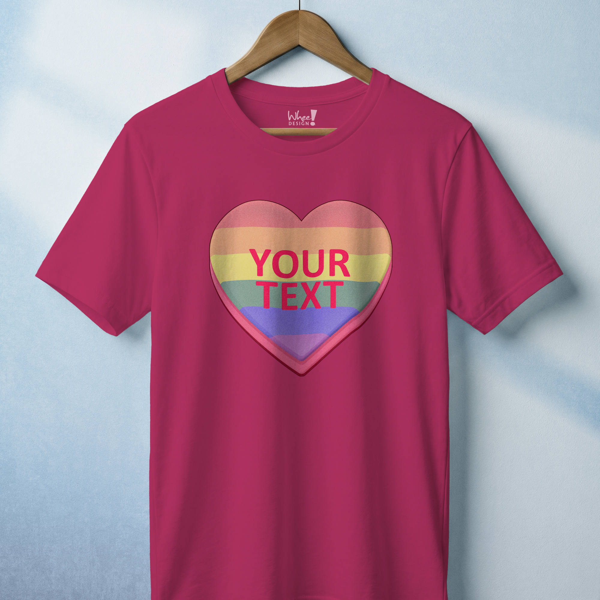 Personalized Pride Candy Heart T-Shirt