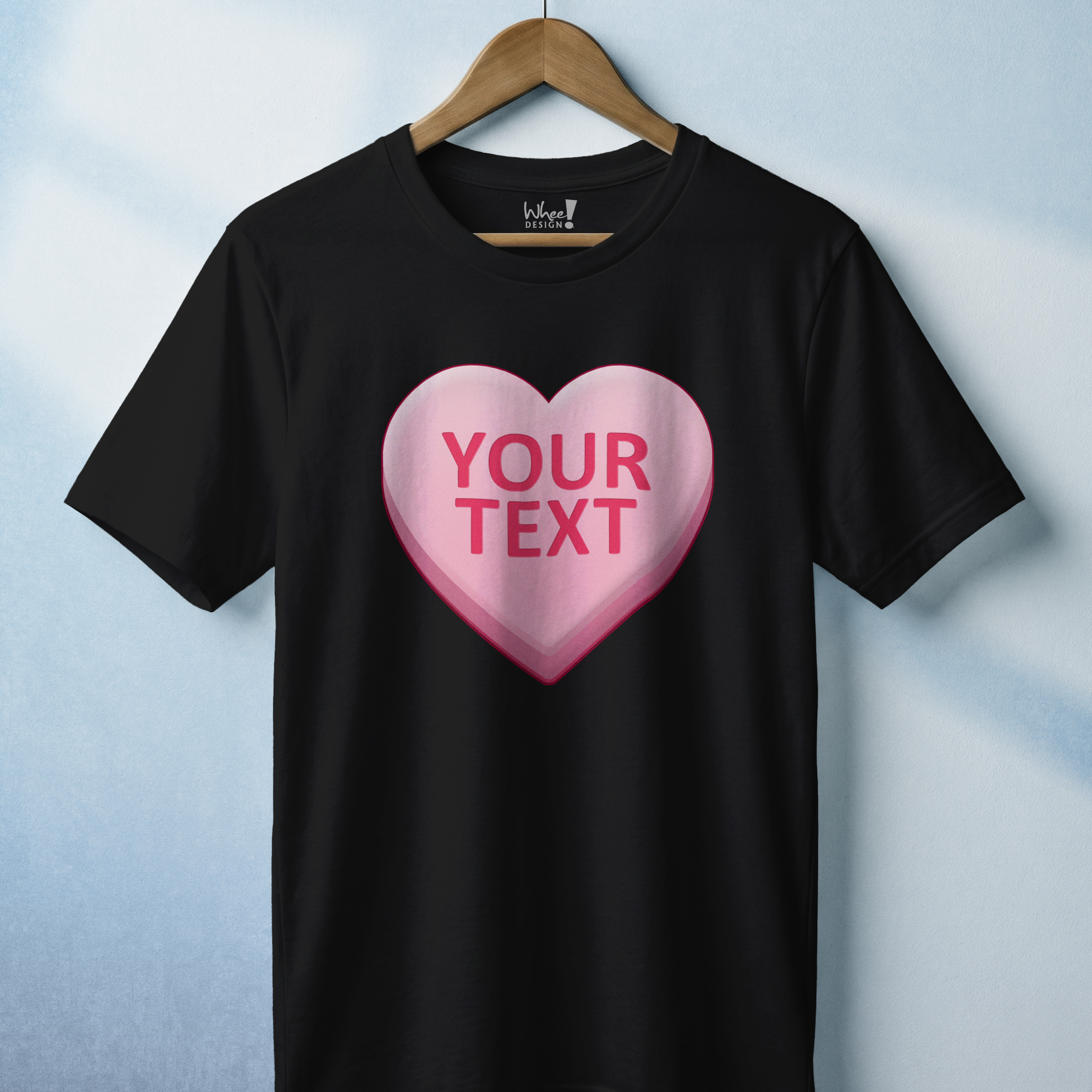 Personalized Candy Heart Premium T-Shirt
