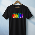 Merry & Bright Custom Pride Lights Premium Tee