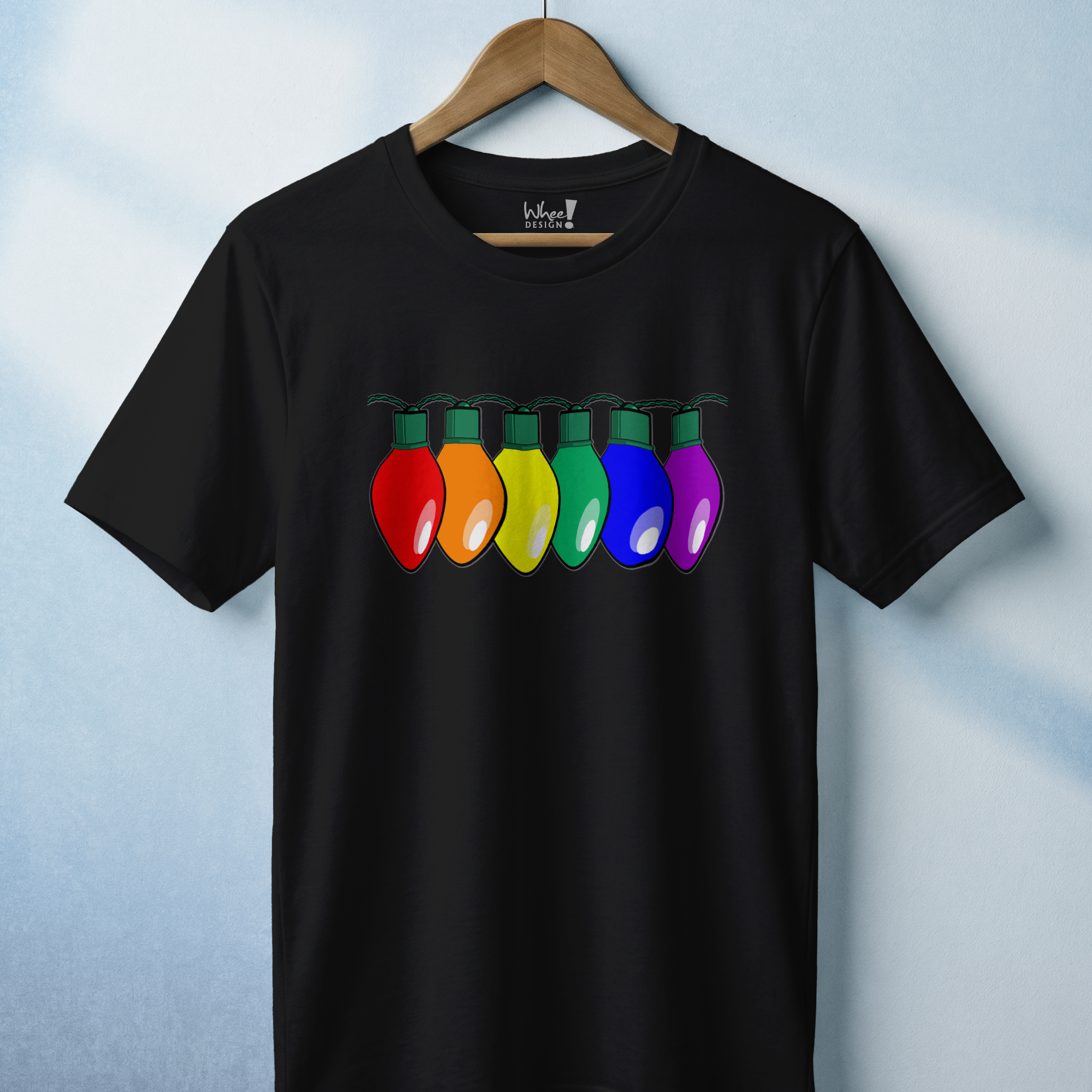 Merry & Bright Custom Pride Lights Premium Tee