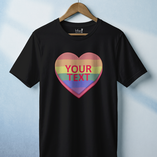 Personalized Pride Candy Heart T-Shirt