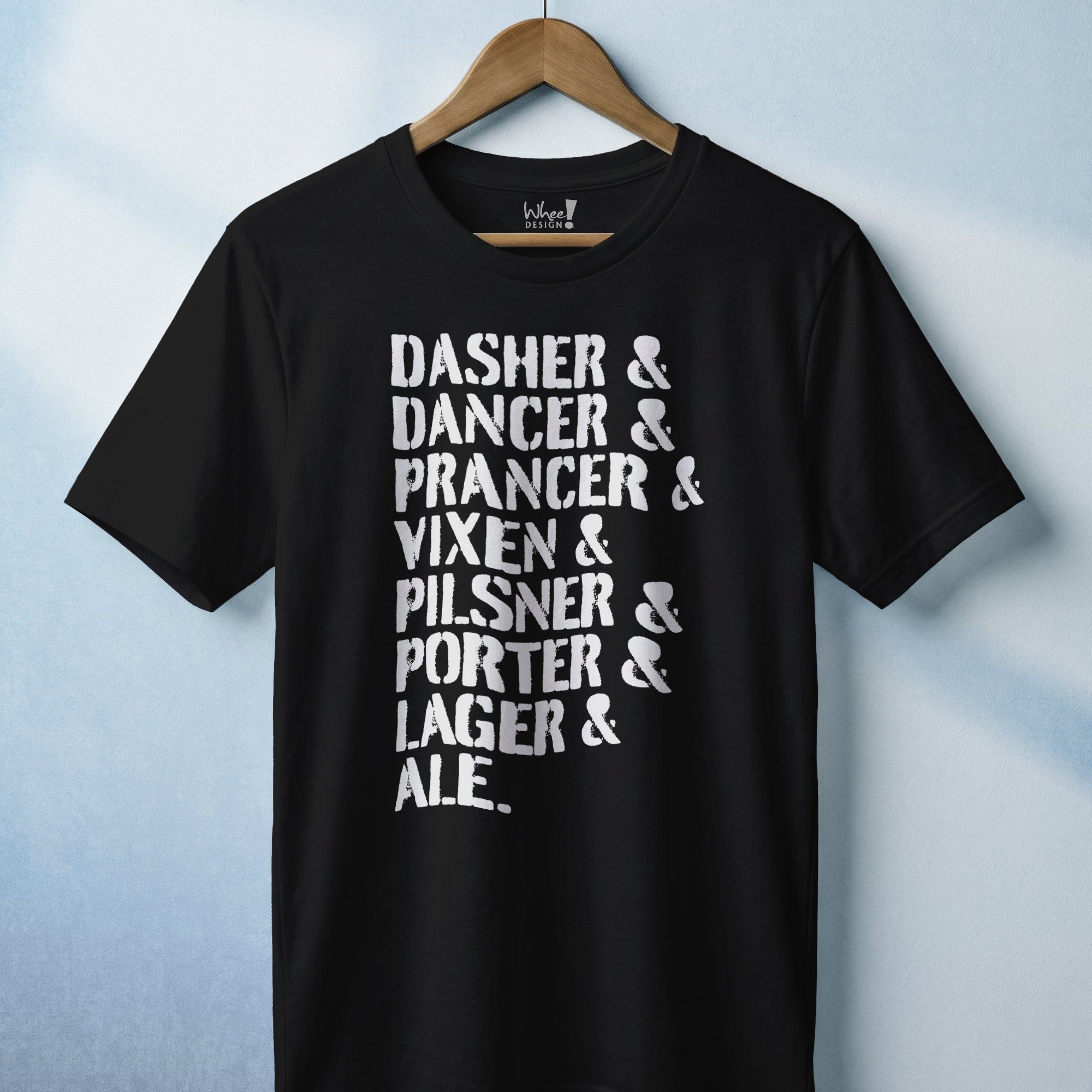 Dasher, Dancer & Lager Reindeer Beer Tee