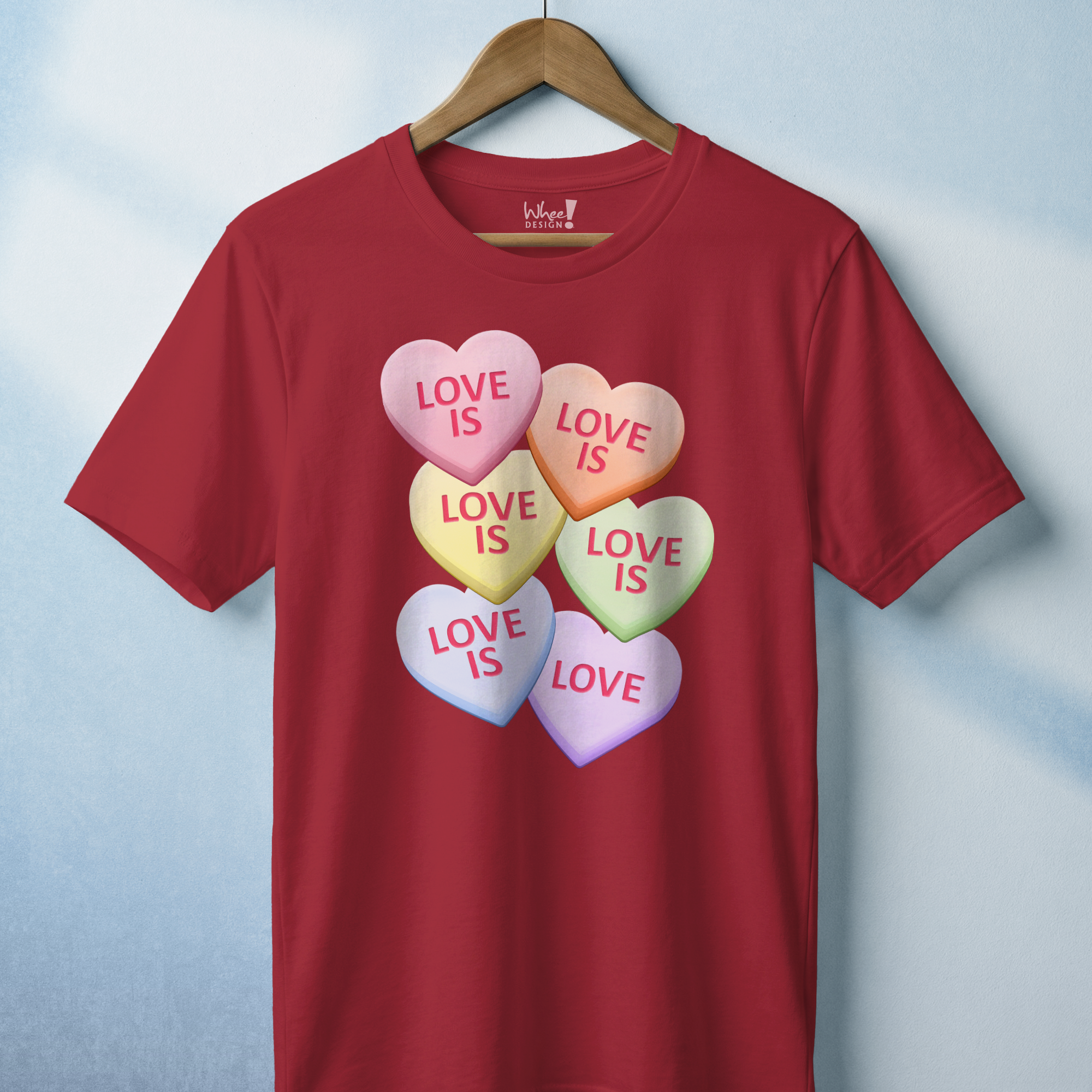 Candy Heart Love is Love Premium T-Shirt