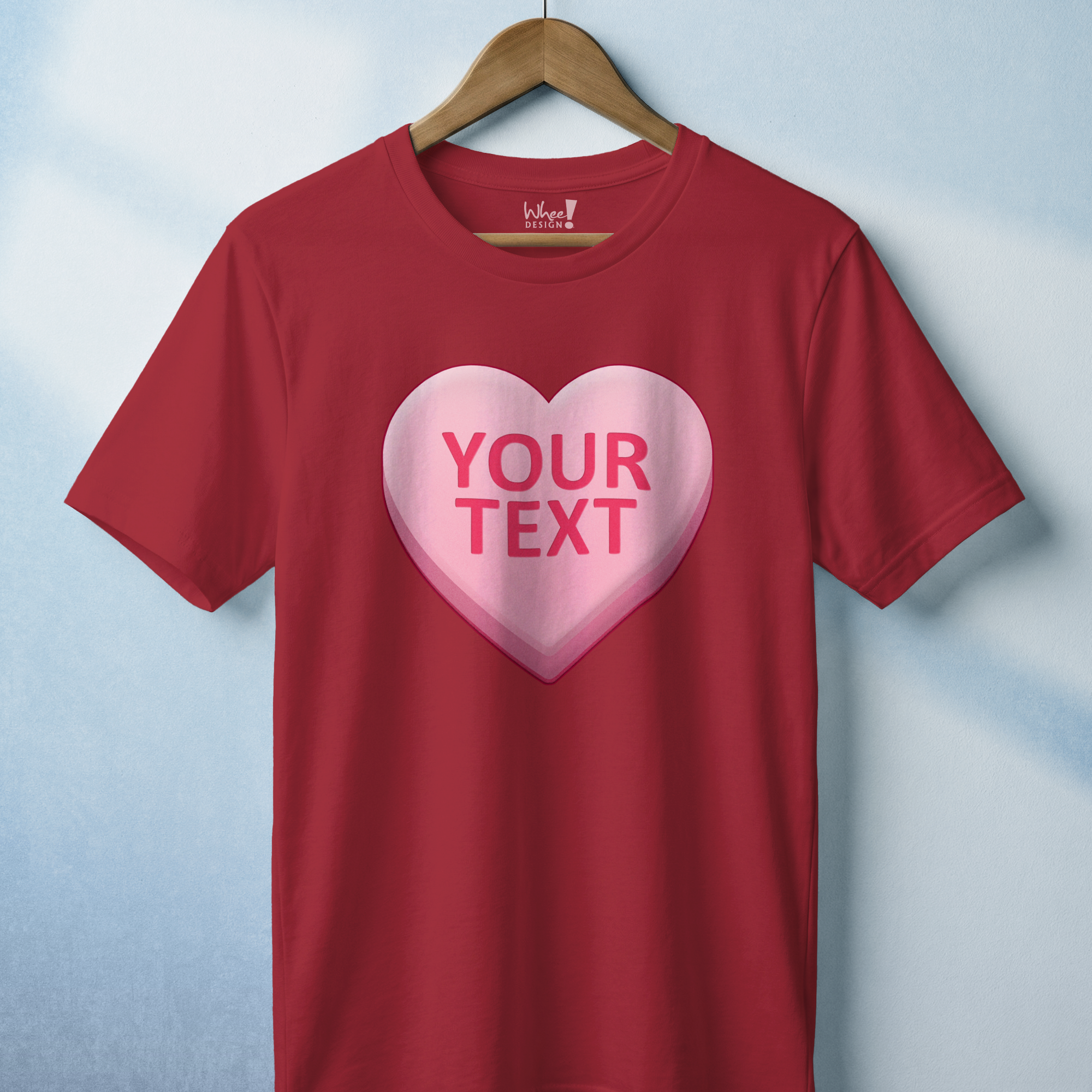 Personalized Candy Heart Premium T-Shirt