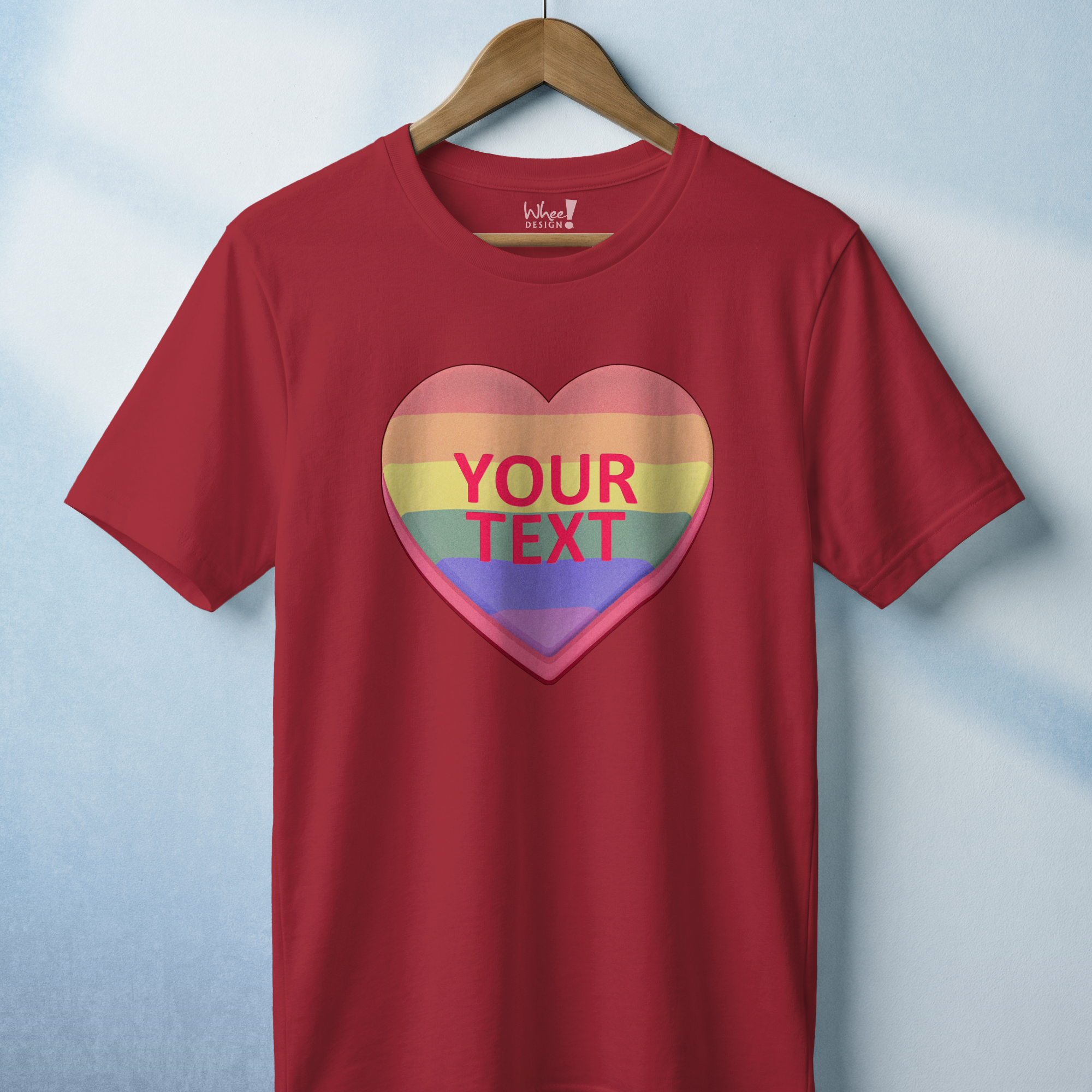 Personalized Pride Candy Heart T-Shirt