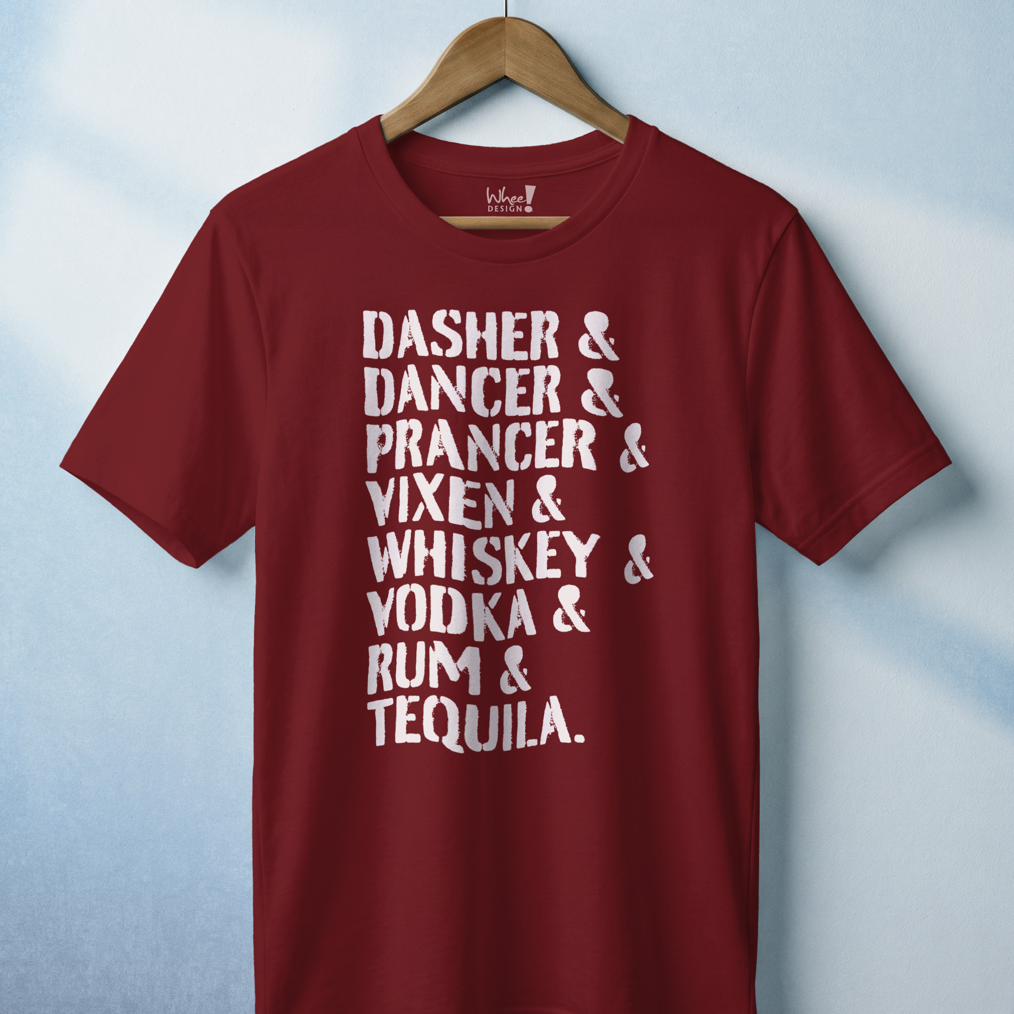 Dasher, Dancer & Tequila Holiday Spirits Tee