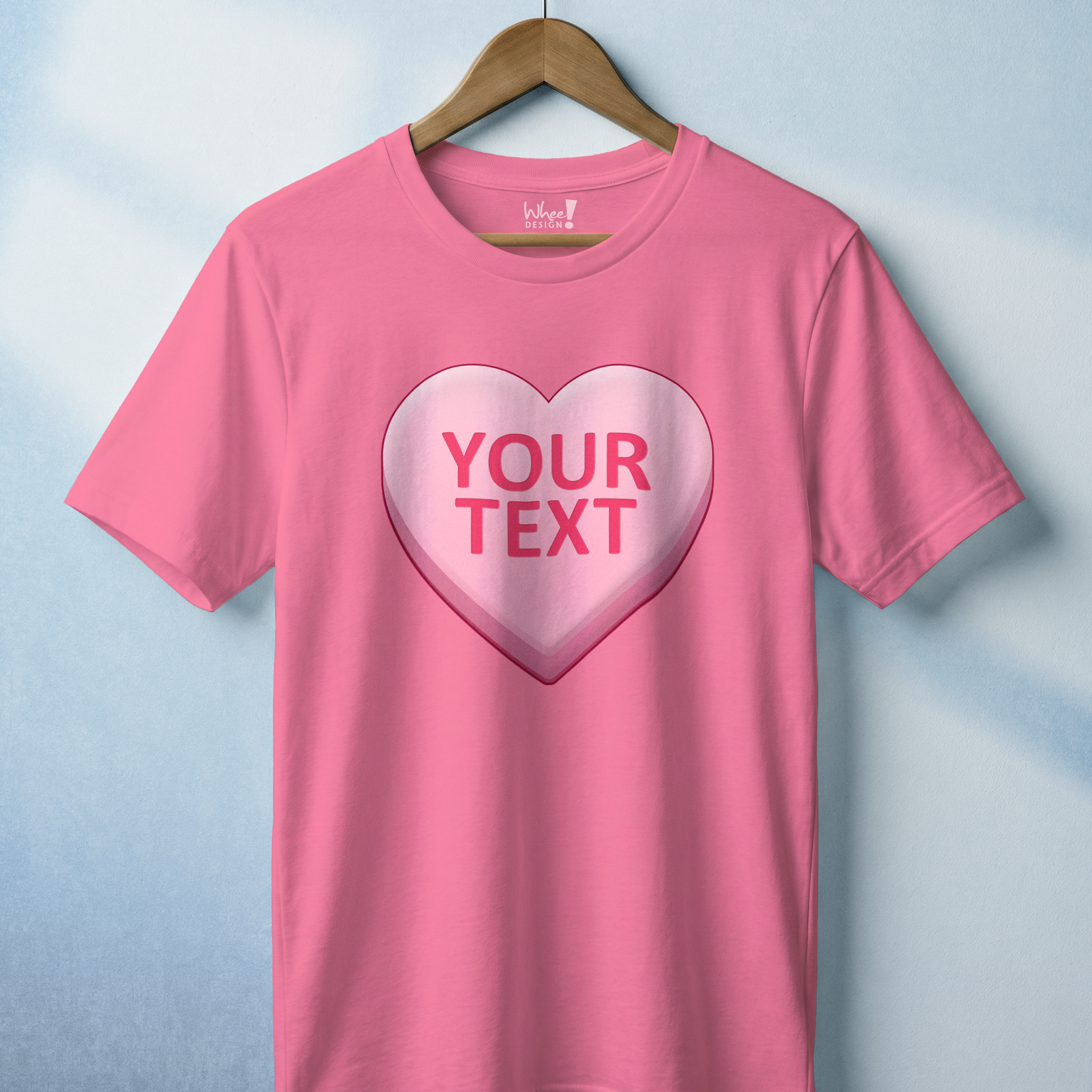 Personalized Candy Heart Premium T-Shirt