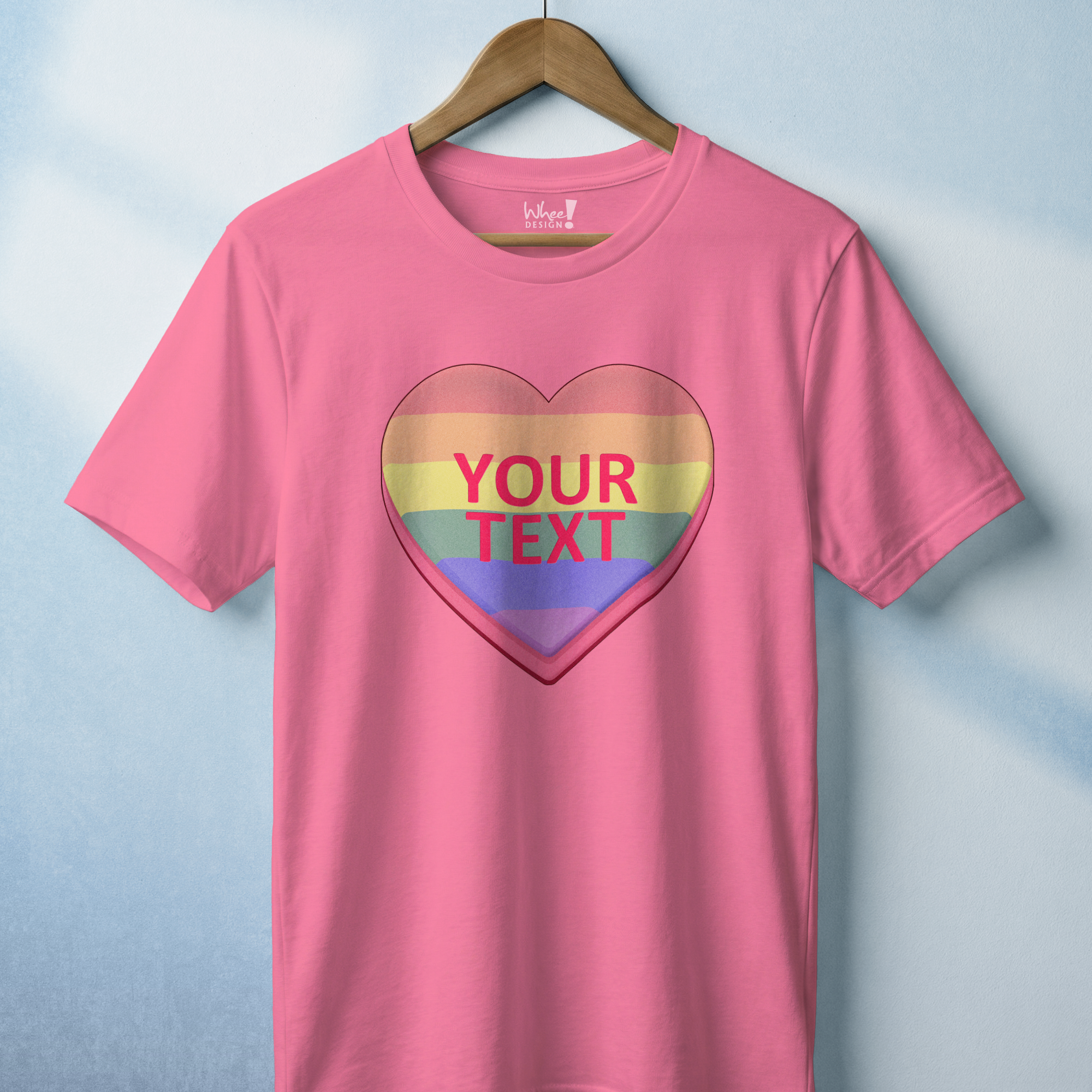 Personalized Pride Candy Heart T-Shirt