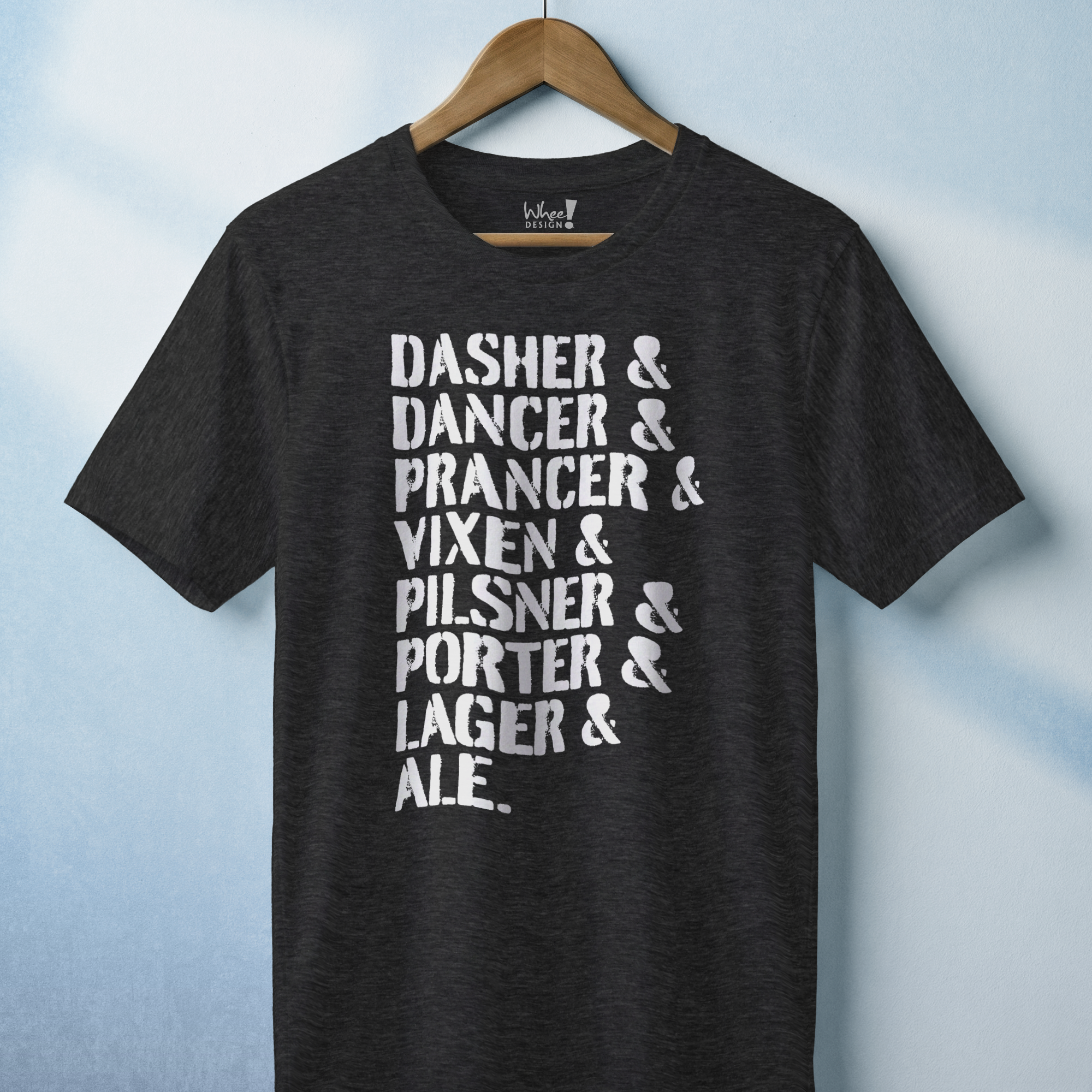 Dasher, Dancer & Lager Reindeer Beer Tee