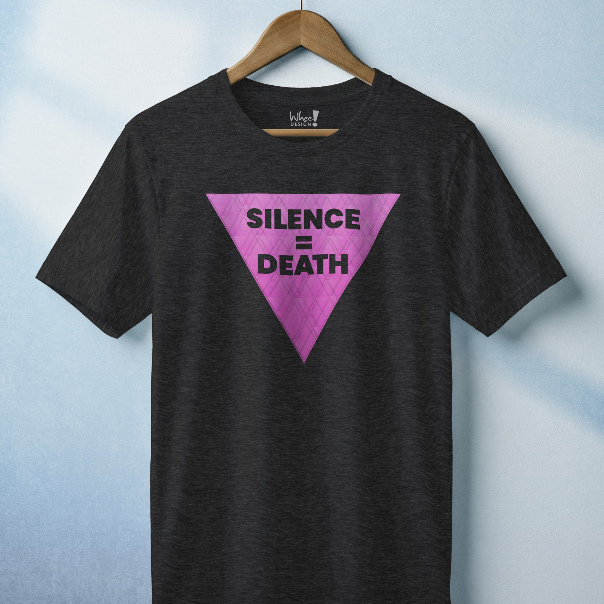 Silence = Death Pink Triangle T-shirt