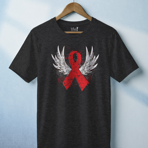Winged Red Ribbon - World AIDS Day T-Shirt