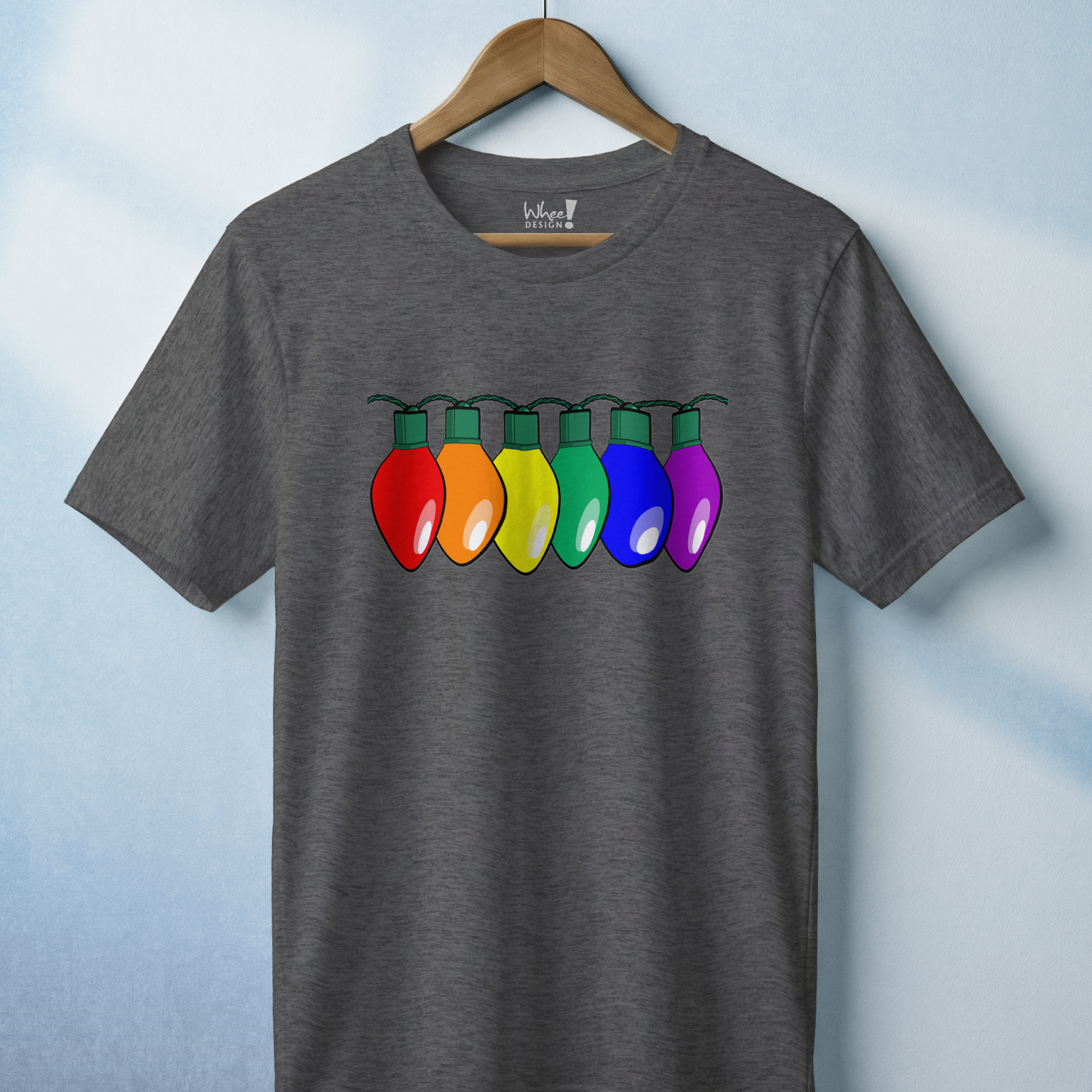 Merry & Bright Custom Pride Lights Premium Tee