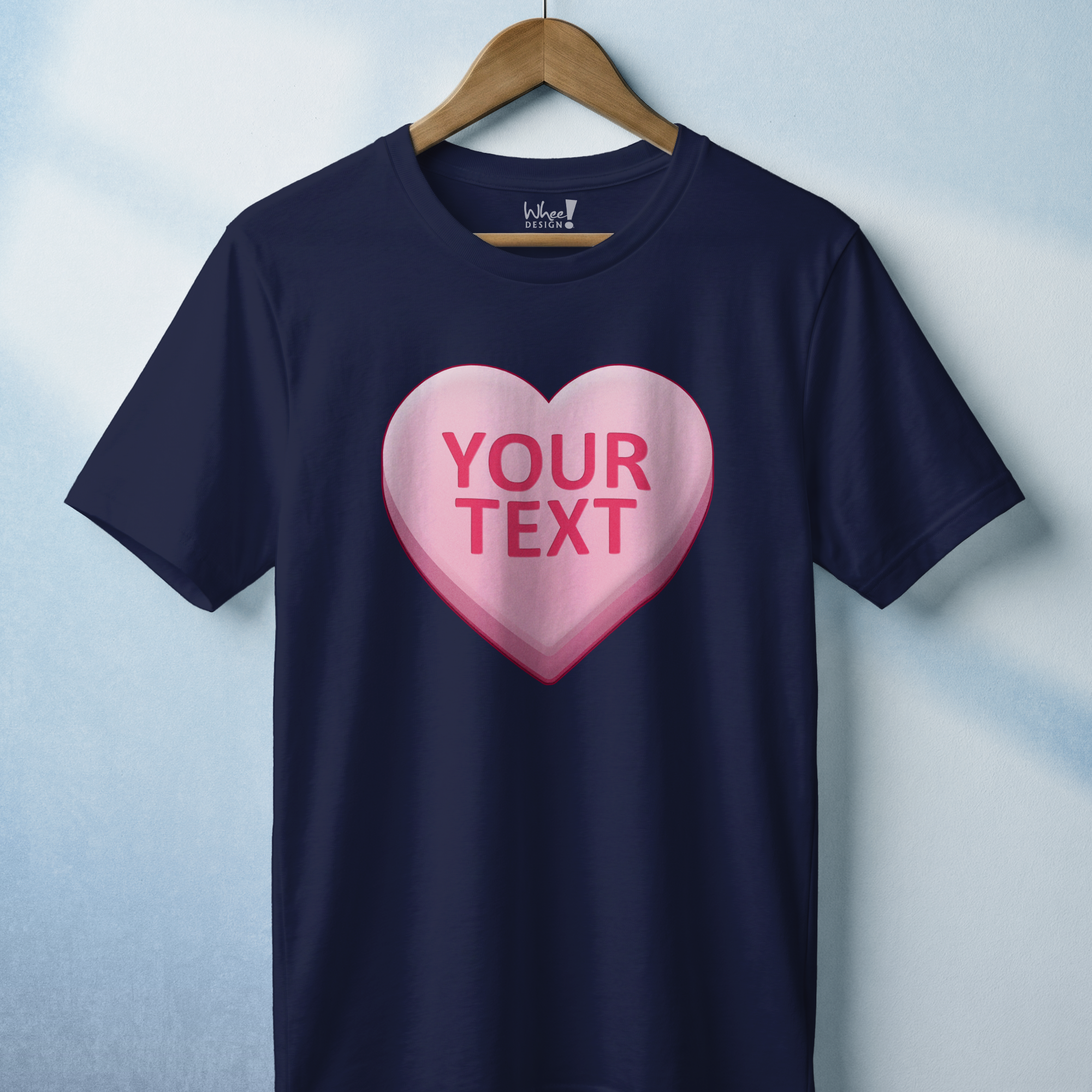 Personalized Candy Heart Premium T-Shirt