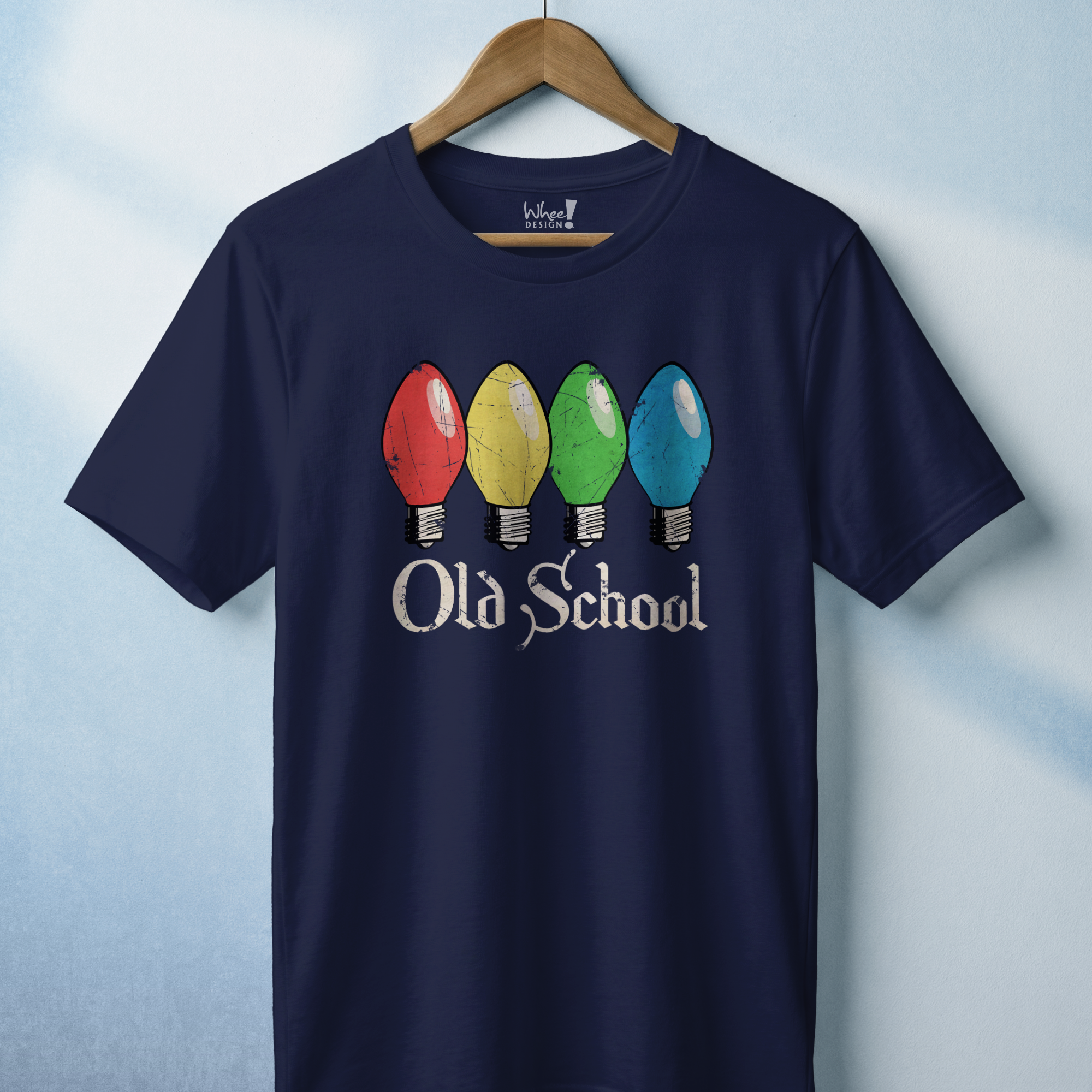 Old School Vintage Christmas Lights Tee