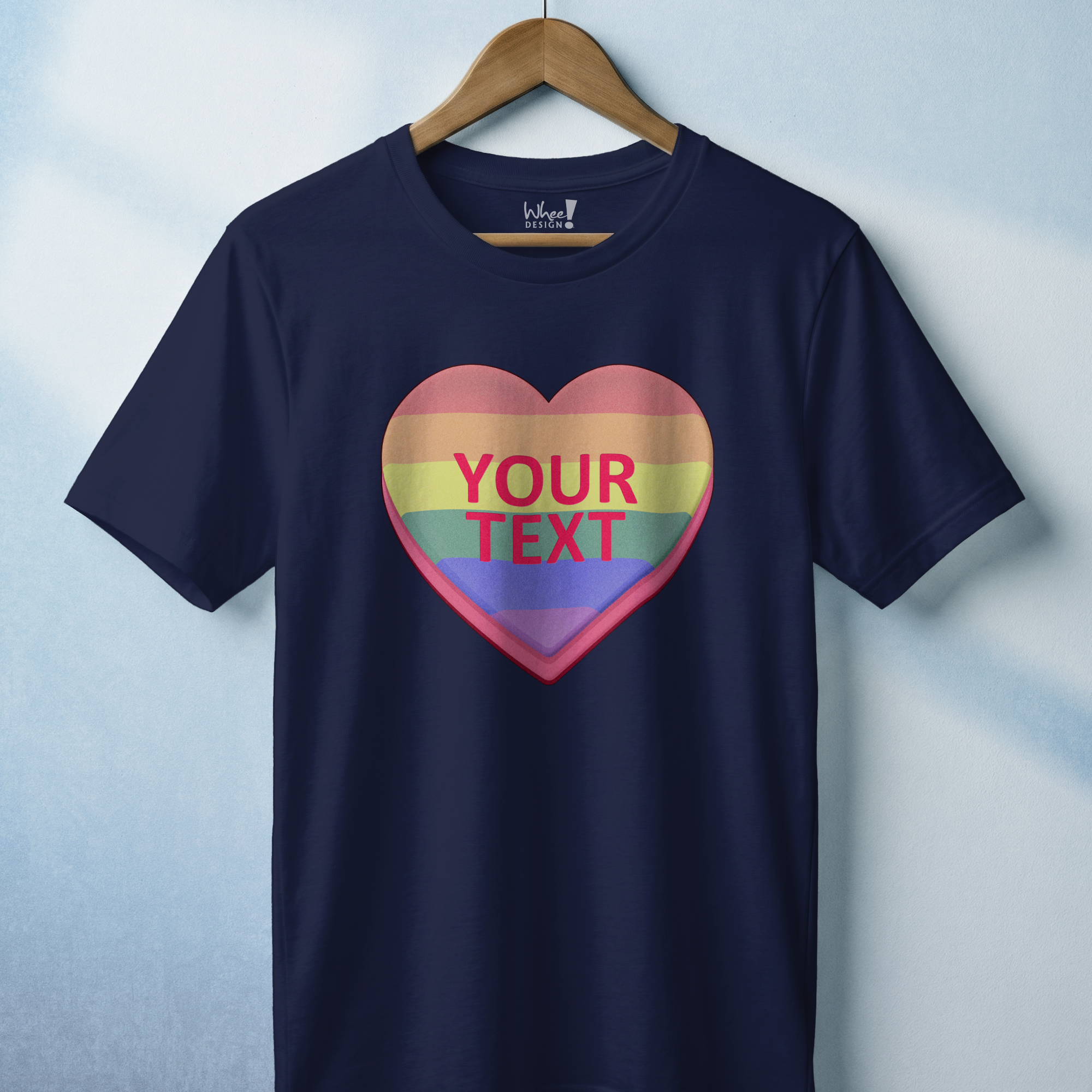 Personalized Pride Candy Heart T-Shirt